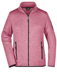 J-JN761-Ladies Knitted Fleece Jacket 2